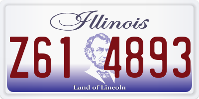 IL license plate Z614893