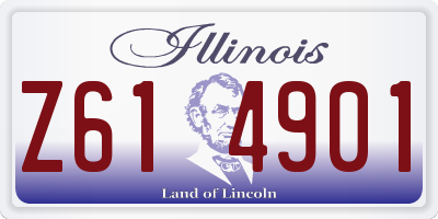 IL license plate Z614901