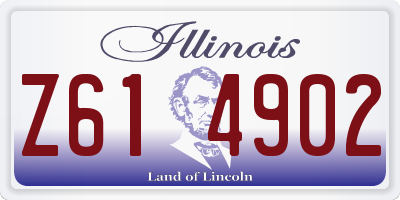 IL license plate Z614902