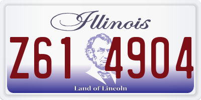 IL license plate Z614904