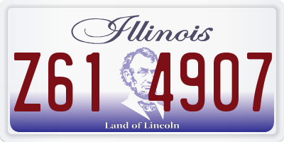 IL license plate Z614907