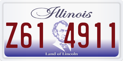 IL license plate Z614911