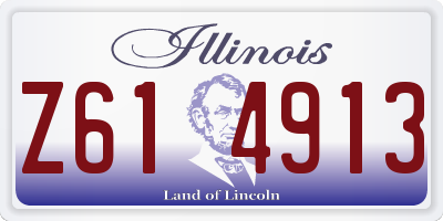 IL license plate Z614913