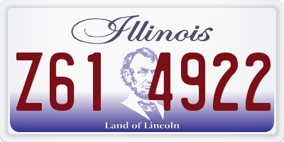 IL license plate Z614922