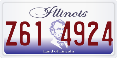 IL license plate Z614924