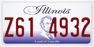 IL license plate Z614932