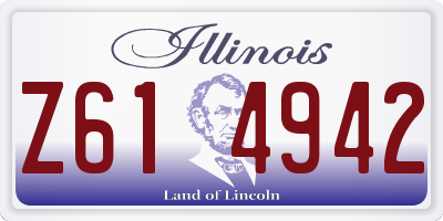 IL license plate Z614942