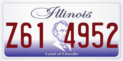IL license plate Z614952