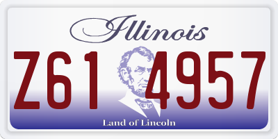 IL license plate Z614957