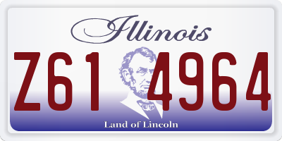 IL license plate Z614964