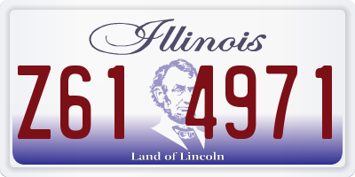 IL license plate Z614971