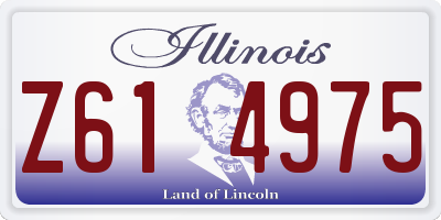 IL license plate Z614975