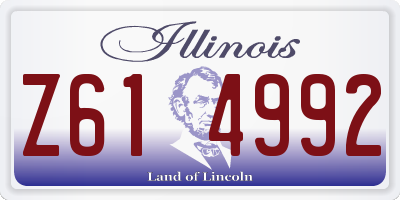 IL license plate Z614992