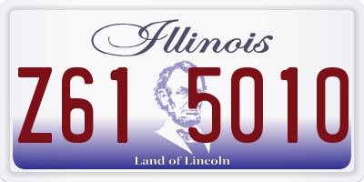 IL license plate Z615010