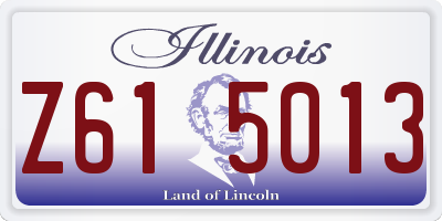IL license plate Z615013