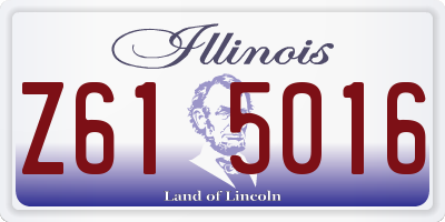 IL license plate Z615016