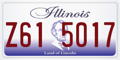 IL license plate Z615017