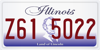 IL license plate Z615022