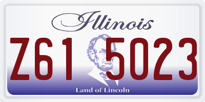 IL license plate Z615023