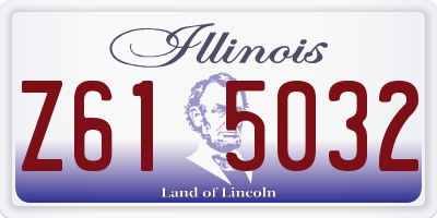 IL license plate Z615032
