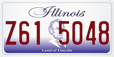 IL license plate Z615048