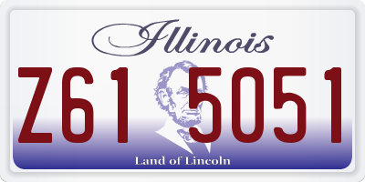 IL license plate Z615051