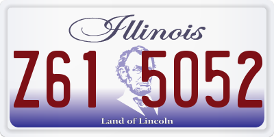 IL license plate Z615052