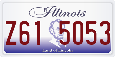 IL license plate Z615053