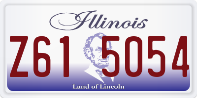 IL license plate Z615054
