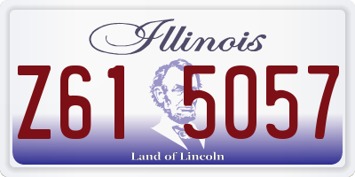 IL license plate Z615057
