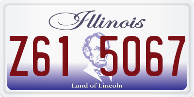 IL license plate Z615067