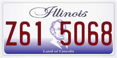 IL license plate Z615068