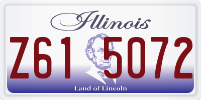 IL license plate Z615072