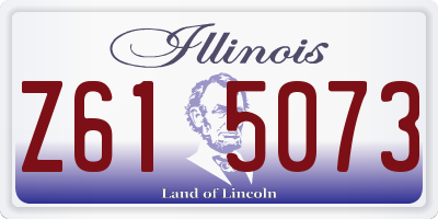 IL license plate Z615073