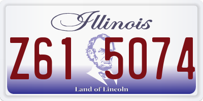 IL license plate Z615074
