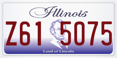IL license plate Z615075