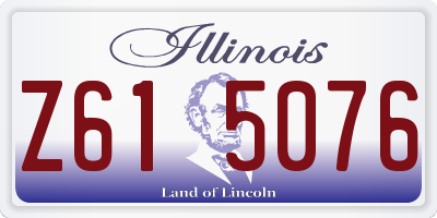 IL license plate Z615076