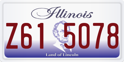 IL license plate Z615078