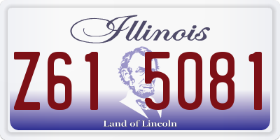 IL license plate Z615081