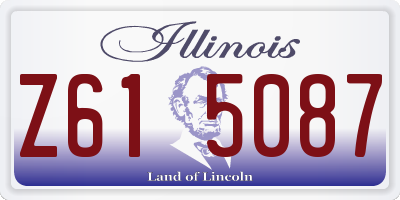 IL license plate Z615087