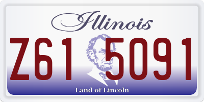 IL license plate Z615091
