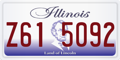 IL license plate Z615092