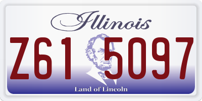 IL license plate Z615097