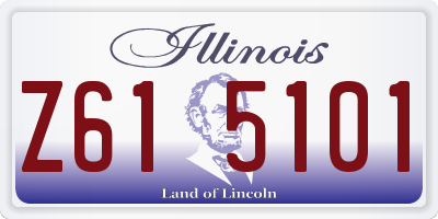 IL license plate Z615101
