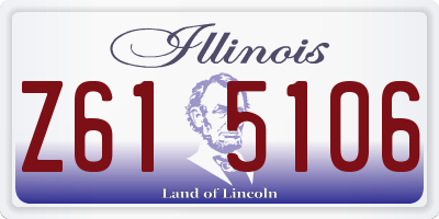 IL license plate Z615106