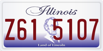 IL license plate Z615107