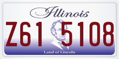 IL license plate Z615108