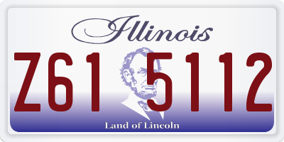 IL license plate Z615112