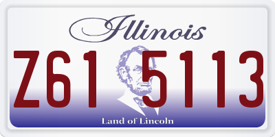 IL license plate Z615113