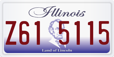 IL license plate Z615115